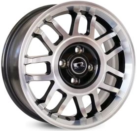 4 RODAS KR R83 MODELO GOL GT SNOWFLAKE / ARO 17X7 / (4X100) ET40