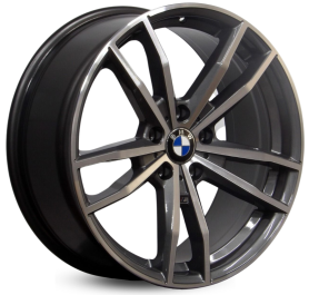 4 RODAS RAW BMW 320i M / ARO 19 / 2 TALAS / (5X112) ET27/40 cor:Grafite Diamantada 1