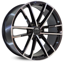 4 RODAS ZEUS 6110 IMPORTADA / ARO 22X9,5 / (6X139) ET25 cor:Preta Diamantada 1