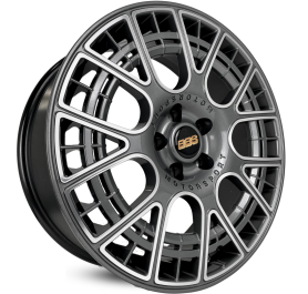 4 RODAS KR K75 MODELO BBS AERO  / ARO 18X7 / (5x112) ET45 cor:Grafite Diamantada 1