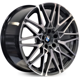 4 RODAS RAW B45 BMW X6 COMPETITION / ARO 20 / 2 TALAS / (5X112) ET37/40 cor:Grafite Diamantada 1