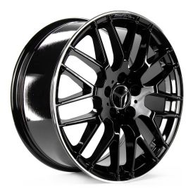 4 RODAS GT7 MERCEDES-AMG CLA 45 / ARO 18X8 / (5X112) ET35 cor:Black Piano Diamantada 1