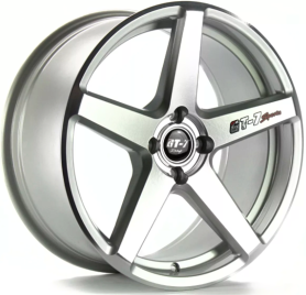 4 RODAS GT7 C-SPEC 2 CITY, FIT / ARO 17X7 / (4X100) ET35 cor:Prata Diamantada 1