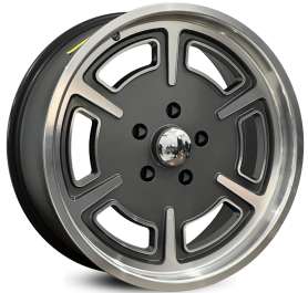 4 RODAS KR E87 CLASSIC VINTAGE / ARO 20X8 / (5x139) ET 0 cor:Grafite Diamantada 1