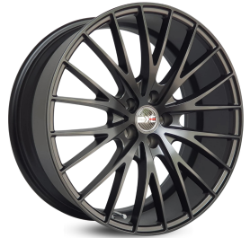 4 RODAS ZEUS F2P005 FORJADAS / ARO 20X8,5 / (5X114) ET35 cor:Preta Fosca 1