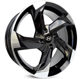 4 RODAS KR K60 HYUNDAI HB20 / ARO 15X6 / (4X100) ET36 cor:Preta Diamantada 1