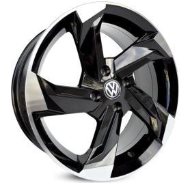 4 RODAS KR K60 POLO TRACK, GOL, UP / ARO 15X6 / (4X100) ET36 cor:Preta Diamantada 1