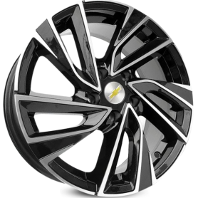 4 RODAS KR K72 /  CRUZE, TRACKER  / ARO 17X7 / (5X105) ET40 cor:Preta Diamantada 1