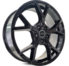 4 RODAS KR K73 MODELO AUDI A3, Q3 / ARO 18X7 / (5X112) ET45 cor:Black Piano 1