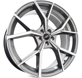 4 RODAS KR K73 MODELO AUDI RS3 / ARO 20X8 / (5X112) ET45 cor:Grafite Diamantada 1