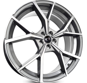 4 RODAS KR K73 ESPORTIVA / ARO 20X8 / (5X114) ET40 cor:Grafite Diamantada 1