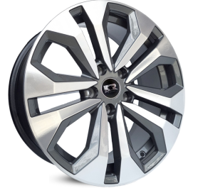 4 RODAS KR K74 MODELO ESPORTIVO / ARO 17X7 / (5X112) ET35 cor:Grafite Diamantada 1