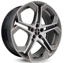 4 RODAS ZEUS MODELO KANSAS / ARO 20X8,5 / (5X112) ET40 Cor:Grafite Diamantada 1