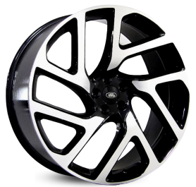 4 RODAS RAW MODELO LAND ROVER EVOQUE / ARO 20X8 / (5X108) ET45 cor:Preta Diamantada 1