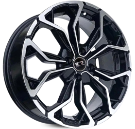 4 RODAS KR M16 MODELO ESPORTIVO / ARO 15X6 / (4X100) ET40 cor:Preta Diamantada 1