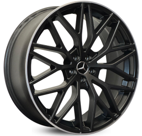 4 RODAS KR M30 MODELO MERCEDES / ARO 20X8 / (5X112) ET42 cor:Preta Borda Diamantada 1