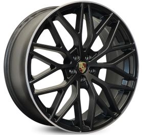 4 RODAS KR M30 MODELO CAYENNE GTS / ARO 20X8 / (5X100) ET40 cor:Preta Borda Diamantada 1