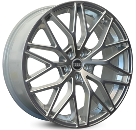 4 RODAS KR M30 MODELO AUDI A3, A4, Q3 / ARO 19X8 (5X112) ET42 cor:Prata 1