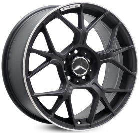 4 RODAS RAW MERCEDES A200, A250 / ARO 18 / 2 TALAS (5x112) cor:Preta Fosca Borda Diamantada 1