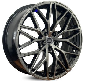 4 RODAS KR M30 MODELO AUDI A3, A4, Q3 / ARO 19X8 (5X112) ET42 cor:Titânio 1