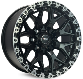 4 RODAS M31 MODELO TEXAS OFF-ROAD / ARO 20X9 (6x139) ET0 cor:Preta Fosca Borda Diamantada 1