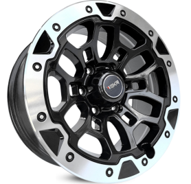 4 RODAS KR M23 OFF-ROAD L-200  ARO 20X8,5 / (6X139) ET20 Cor:Preta Diamantada 1