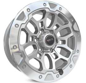 4 RODAS KR M23 OFF-ROAD L-200  ARO 20X8,5 / (6X139) ET20 Cor:Prata 1