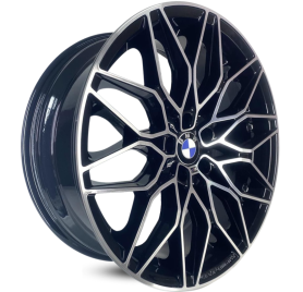 4 RODAS GT7 MODELO BMW 320i GP / ARO 20 / 2 TALAS / (5X112) ET30/33 cor:Preta Diamantada 1