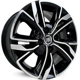 4 RODAS KR R88 MODELO UNO SPORTING GSR / ARO 14X6 / (4X98) ET35 cor:Preta Diamantada 1