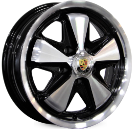 4 RODAS RAW CLASSICS PORSCHE 911 FUCHS / ARO 15X5,5 / (5X112) ET20 cor:Preta Diamantada 1