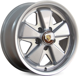 4 RODAS RAW CLASSICS PORSCHE 911 FUCHS / ARO 15X6,5 / (5X130) ET35 cor:Prata 1