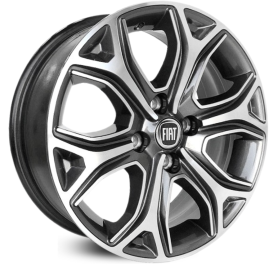 4 RODAS KR S29 MODELO STRADA VOLCANO CD / ARO 15X6 / (4X98) ET40 cor:Grafite Diamantada 1