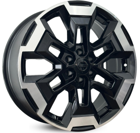 4 RODAS KR S51 NISSAN FRONTIER / ARO 20X8,5 / (6x114) ET35 cor:Preta Diamantada 1