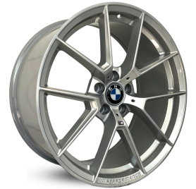 4 RODAS GT7 MODELO BMW M2 CS / ARO 19X8,5 / (5X112) ET30 cor:Prata Fosco 1