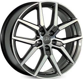 4 RODAS RAW MODELO HYUNDAI TUCSON / ARO 20X8 / (5X114) ET45 cor:Grafite Diamantada 1