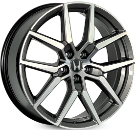 4 RODAS RAW V04 NOVO HONDA HR-V / ARO 20X8 / (5X114) ET45 cor:Grafite Diamantada 1