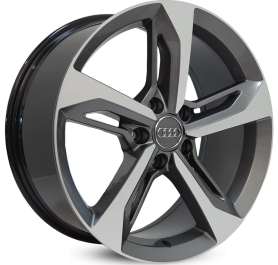 4 RODAS ZEUS ZWAQ7 MODELO AUDI Q7 / ARO 18X8 / (5X100) ET42 cor:Grafite Diamantada 1