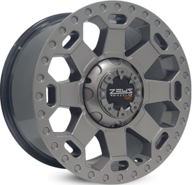 4 RODAS ZEUS ZWAT1 MODELO DODGE RAM / ARO 17X9 / (8X165) ET 0 cor:Grafite Diamantada 1