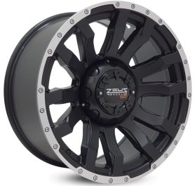 4 RODAS ZEUS ZWAT2 OFF-ROAD / ARO 20X9 / (5X110) ET10 cor:Preta Diamantada Fosca 1