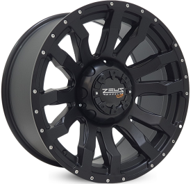 4 RODAS ZEUS ZWAT2 OFF-ROAD AMAROK / ARO 18X9 / (5X120) ET15 cor:Preta Fosca 1