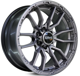 4 RODAS ZEUS ZWAT4 OFF-ROAD S-10 / ARO 20X9 / (6X139) ET15 cor:Grafite Fosca 1