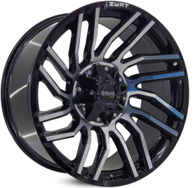 4 RODAS ZEUS ZWAT5 OFFROAD F-250 / ARO 22X10 / (8X170) ET-18 cor:Preta Diamantada 1