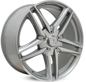 4 RODAS ZEUS MODELO MERCEDES-AMG E63 / ARO 19X8,5 / (5X112) ET42 cor:Prata Diamantada 1