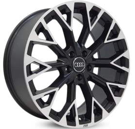 4 RODAS ZEUS ZWARS3 AUDI A4, Q3, Q5 / ARO 20X8 / (5X112) ET35 cor:Preta Diamantada Fosca 1