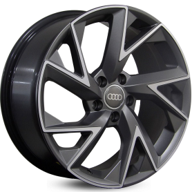 4 RODAS RAW AUDI RS Q3 SPORTBACK / ARO 18X8 / (5X100) ET42 cor:Grafite Diamantada Fosca 1