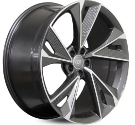 4 RODAS GT7 AUDI RS7 SPORTBACK / ARO 20X8,5 / (5X112) ET32 cor:Grafite Diamantada 1