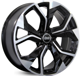 4 RODAS RAW A22 MODELO AUDI RS Q8  / ARO 18X8 / (5X100) ET40 cor:Preta Diamantada 1