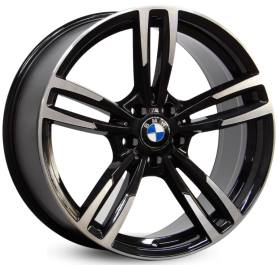 4 RODAS RAW B06 BMW 318, 320, 325, 328 / ARO 17X8 / (5X120) ET35 cor:Preta Diamantada 1