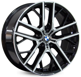 4 RODAS RAW BMW 135M PERFORMANCE / ARO 19X8 / (5X120) ET35 cor:Preta Diamantada 1