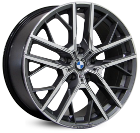 4 RODAS RAW BMW 135M PERFORMANCE / ARO 19X8 / (5X112) ET27 cor:Grafite Diamantada 1